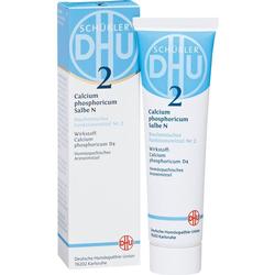 Eine Tube Salbe mit Verpackung, beschriftet als homöopathisches Arzneimittel Nr. 2.